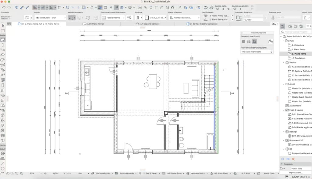 gialli & rossi limitazioni per archicad