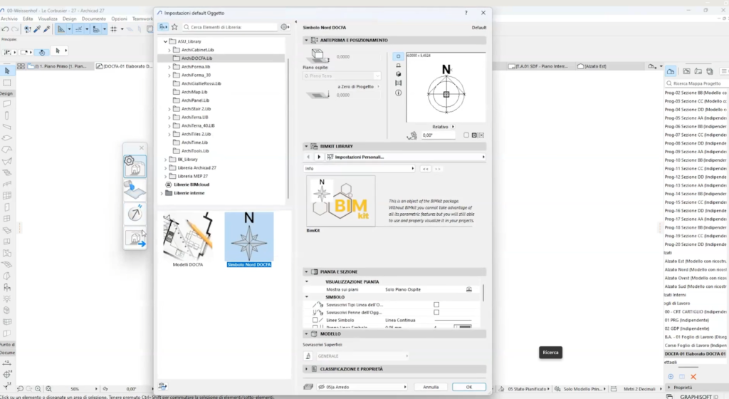 DOCFA impostazione default oggetto